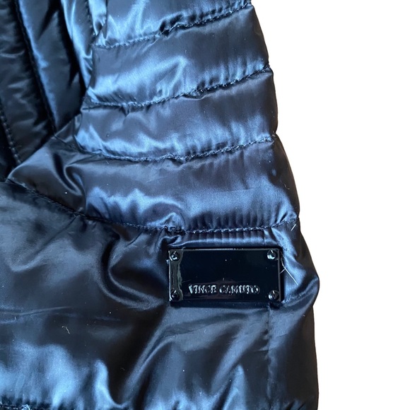 Vince Camuto Black Packable Puffer Zip-Front Jacket Size Medium - Picture 5 of 14